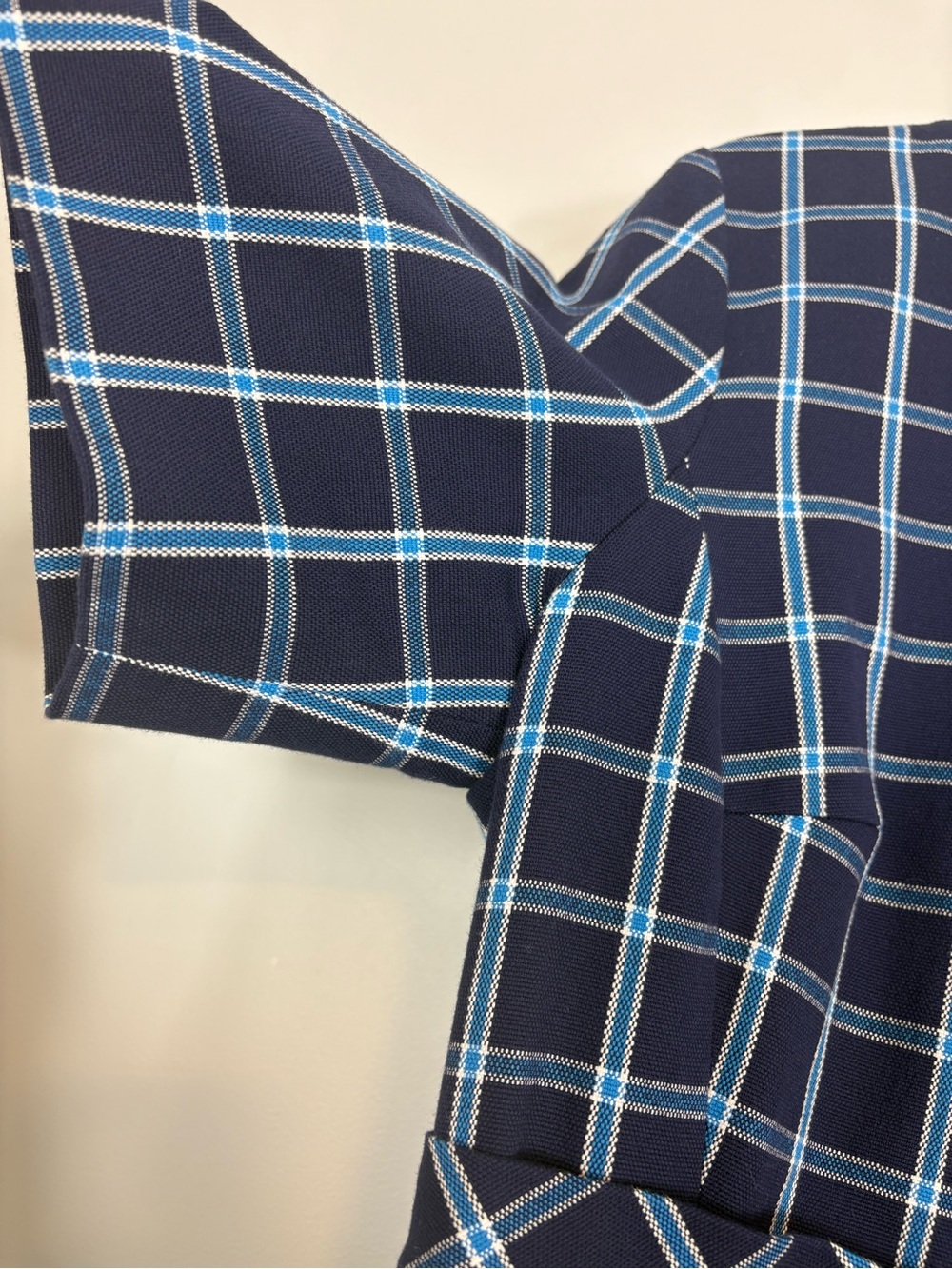 Escada‎ V-Neck Windowpane Sheath Dress - Picture 4 of 16